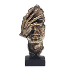 Abstract Sculpture Scandinavian Minimalist Gold Finish