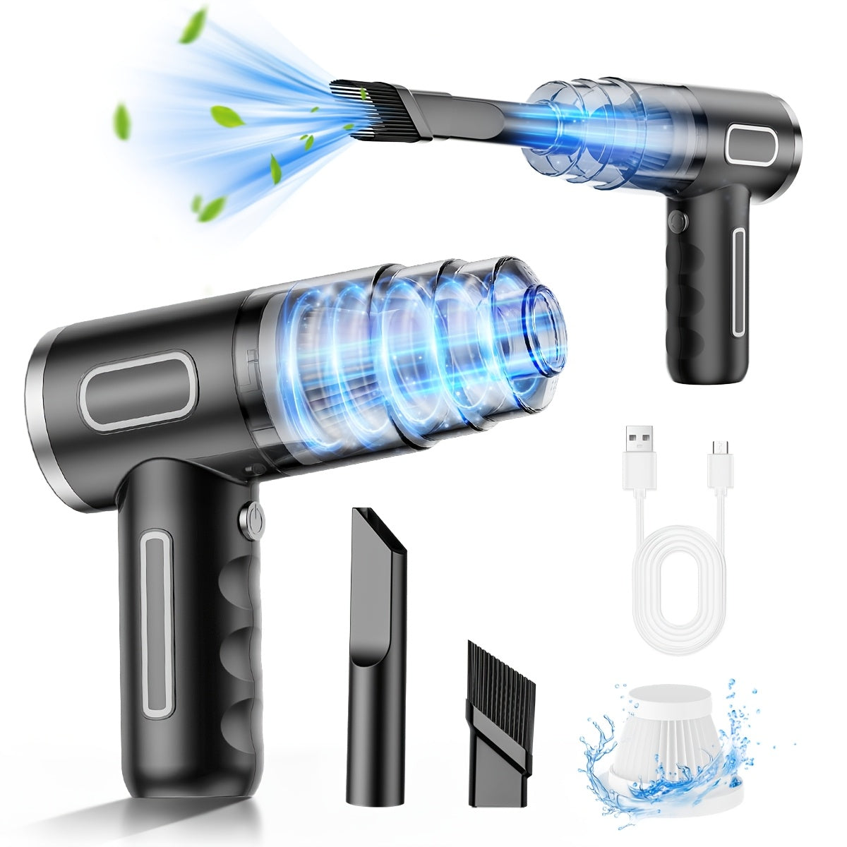 Cordless USB-Rechargeable Handheld Vacuum