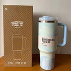 Insulated Tumbler 1.2L Stainless Steel Handle Lid
