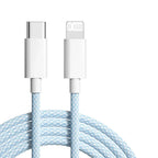 USB-C To Lightning Cable Fast Charging Braided Nylon 2-Pack