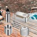 Camping Dinnerware Set Stainless Steel Compact Storage Box