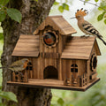 Multiple-Entrance Untreated Oak Birdhouse