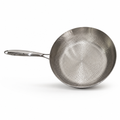 Coating-Free Hammered 304 Stainless Steel Deep Frying Pan