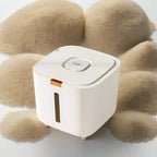 Rice Storage Container Airtight Silicone Seal & Push-Button Dispenser