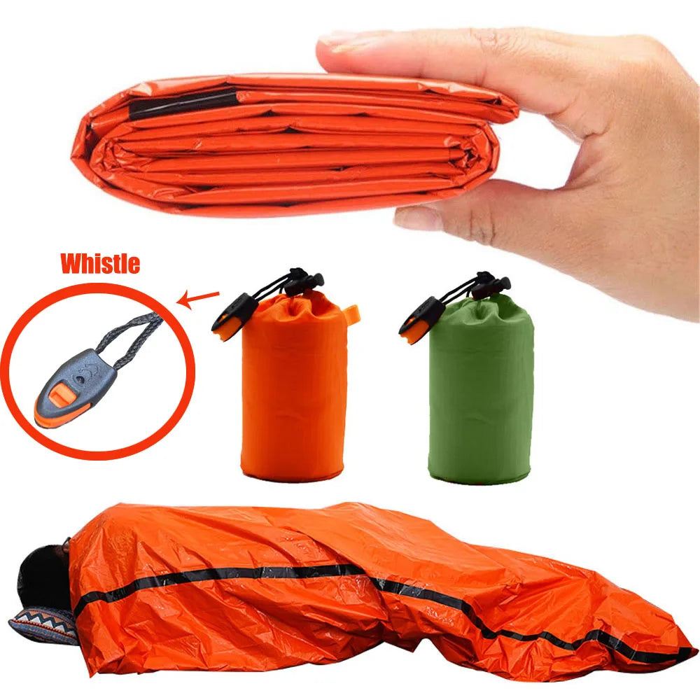 Emergency Sleeping Bag Reflective & Waterproof Packable Pouch