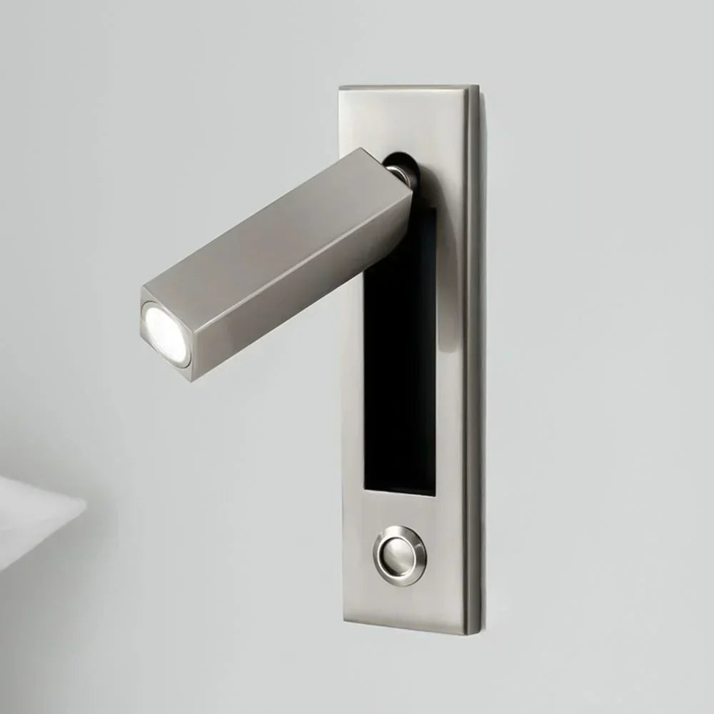 Contemporary Wall Lamp for Bedside with Adjustable Features