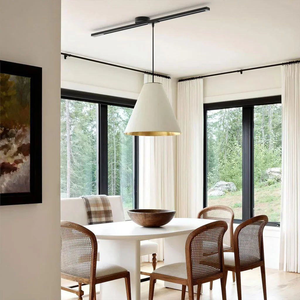 Adjustable Pendant Light Mount with Rotatable Ceiling Rail Track