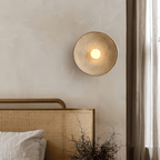 Handcrafted LED Wall Light – Rustic Wood Sconce