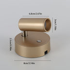 Wireless Touch-Controlled Wall Light with Rechargeable Magnetic Base