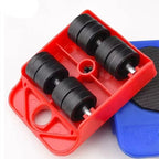 Furniture Mover Set Ergonomic Lever & 360 Swivel Wheels