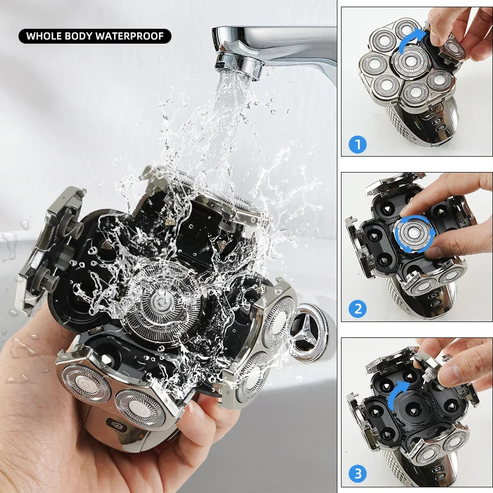 Grooming Kit 9D Floating Heads 6 in 1 Waterproof