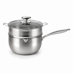Uncoated Titanium Thickened Body Yukihira Pot (Lid & Steamer Options)