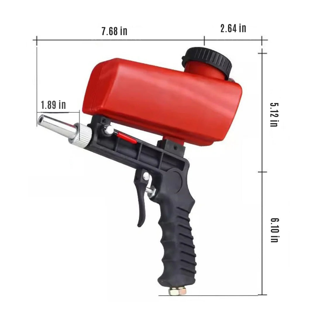 Pneumatic Sandblasting Gun Handheld Lightweight