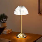 Rechargeable USB Table Lamp with Golden Finish