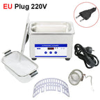 Ultrasonic Cleaner 40kHz 0.8L Stainless Steel Glasses & Jewelry