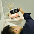3-in-1 Touch Lamp with Alarm Clock and Wireless Charging Station