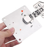 Cabinet Hinge Mounting Plate Stainless Steel Brushed Finish