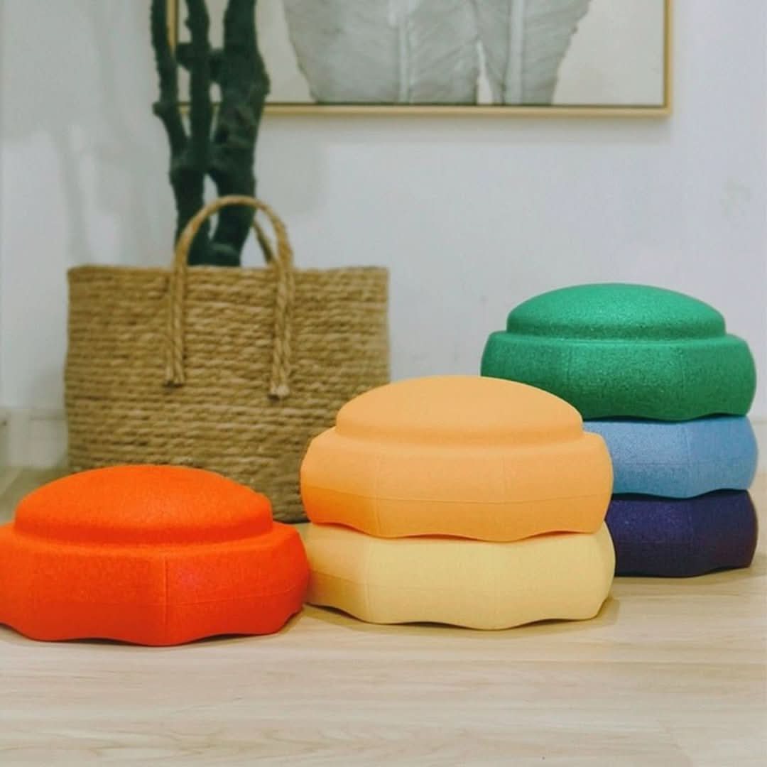 Stepping Stones Colorful Stackable Weather-Resistant & Non-Toxic