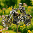 Stainless Steel Vintage Chopper Wind Chime (Garden Stake)