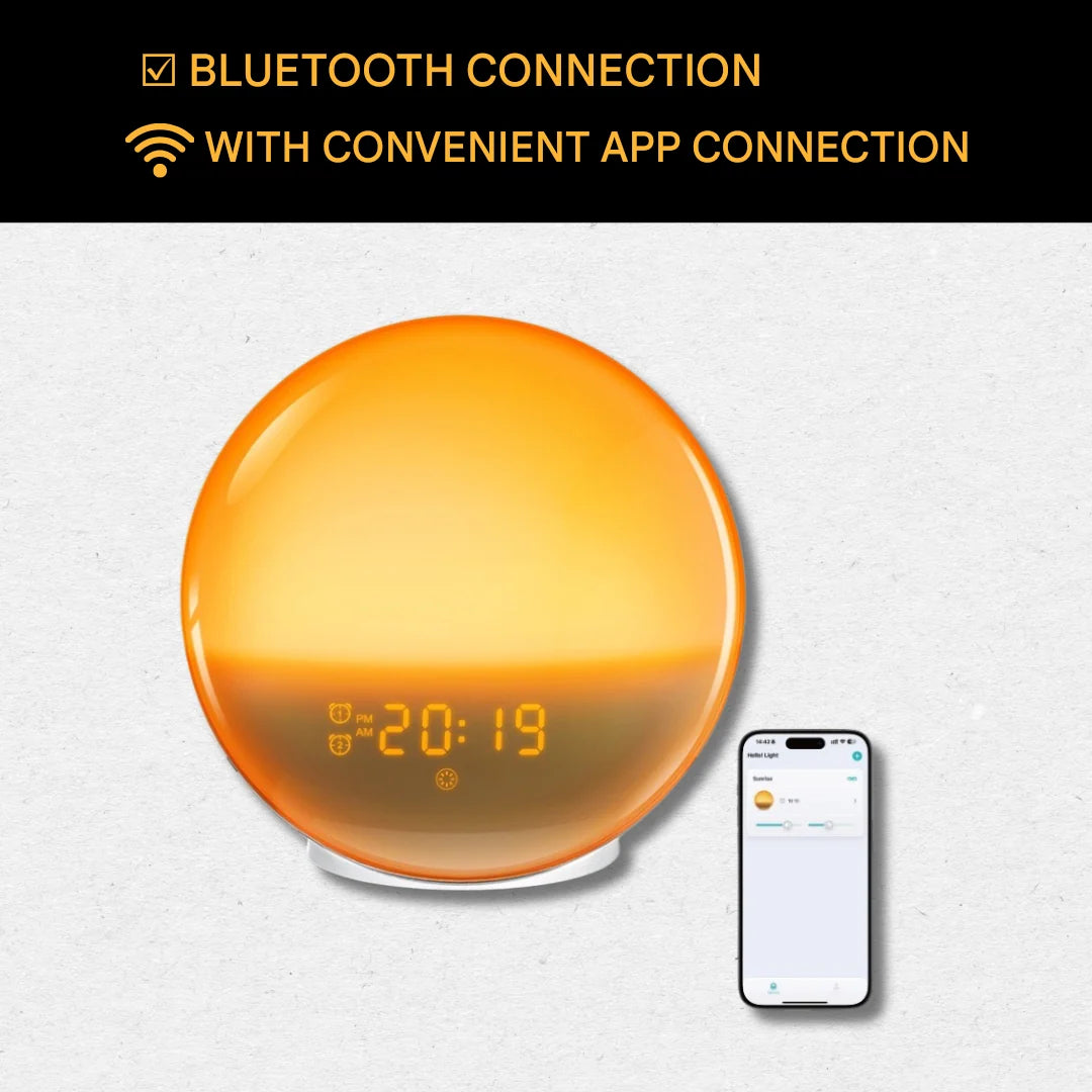 Wake-Up Light Alarm Clock Sunrise & Sunset Simulation