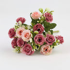 Decorative Hanging Basket with Artificial Roses for Mother's Day