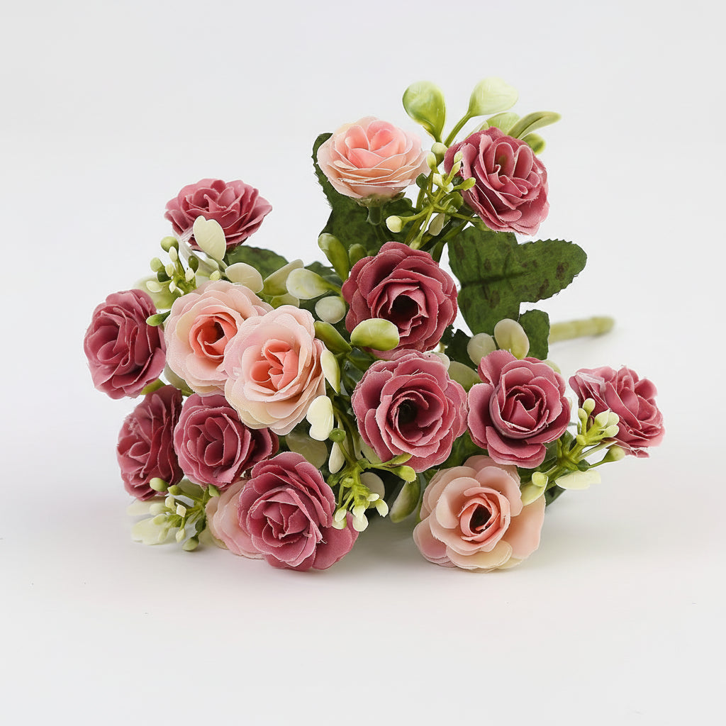 Decorative Hanging Basket with Artificial Roses for Mother's Day