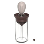 Oil Dispenser Bottle Push-Top Silicone Brush Glass Body