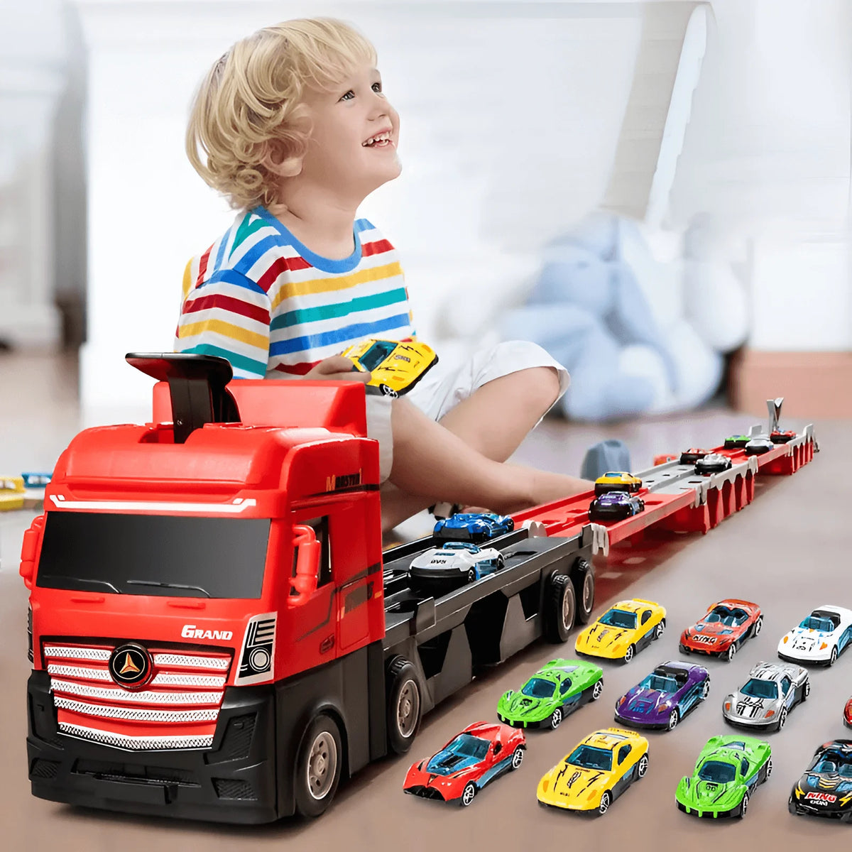 Racetrack Playset Power Launch Expandable 5 Mile Track