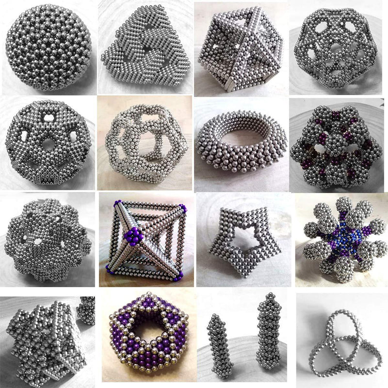 Magnetic Ball Set Multicolored Metal Stress Relief