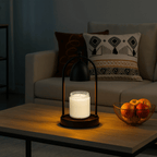 Candle Warmer Lamp for Tabletop with Black Metal Arch Design