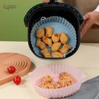 Air Fryer Basket Food-Grade Silicone Heat-Resistant Dishwasher Safe