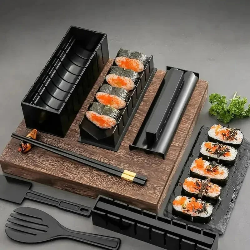 Sushi Maker Set Push-Button Multi-Shape Dishwasher-Safe