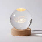 Warm White Glow Night Light - 3D Engraved LED Table Lamp for Home