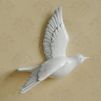 SereneFlight 3D Bird Wall Decor Set - Sophisticated Resin Sculptures