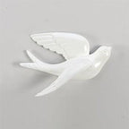 SereneFlight 3D Bird Wall Decor Set - Sophisticated Resin Sculptures