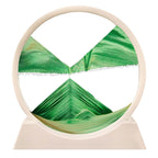Tabletop Sculpture with Moving Sand Art for Home Decoration