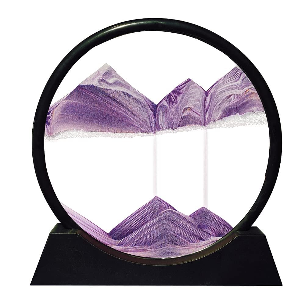 Tabletop Sculpture with Moving Sand Art for Home Decoration