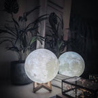 Touch-Controlled Moon Lamp – Portable Night Light, Warm & Cool White