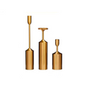 Elegant Aura Candle Holders in Luxe Gold Finish