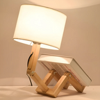 Adjustable Wooden Table Lamp with Unique Design