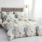 Blooming Elegance Duvet Cover Ensemble