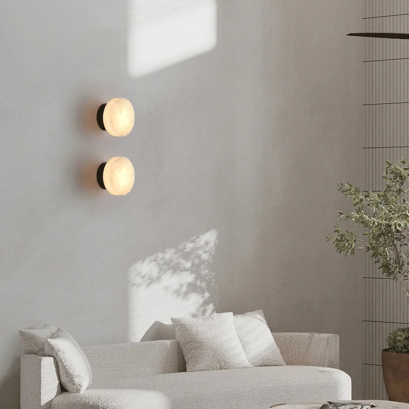 Contemporary Marble Wall Light Fixture