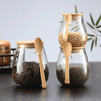 Eco-Friendly Glass Storage Jars for Coffee and Tea