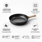 Titanium-Coated Nonstick Skillet (All-Stove Compatible)