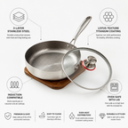 Induction & Oven-Safe Lotus Titanium Non-Stick Frying Pan (20cm)