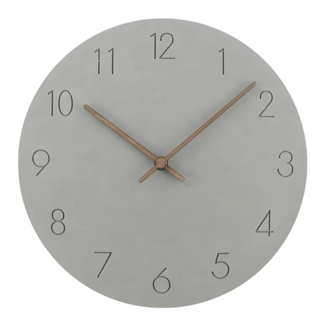 Contemporary Wooden Wall Clock with Minimalist Style