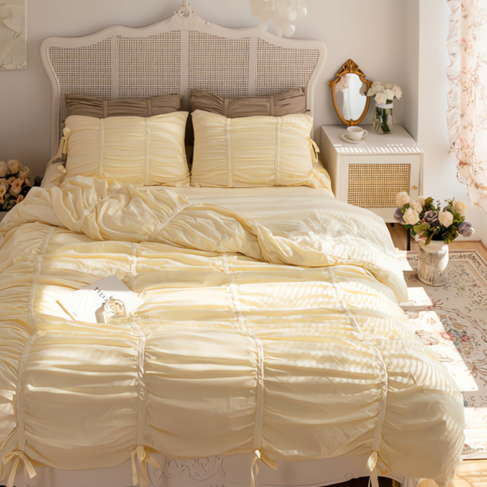 4-Piece Vintage Lace Bed Linen Set