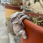Elephant Planter Accent – Hanging Sculpture for Home Decor