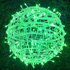 LED Sphere Lights with Metal Wire Ball Design for Hanging Decor