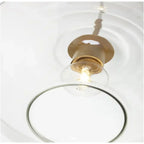 Crystal Glass Pendant Lamp with Prism Design